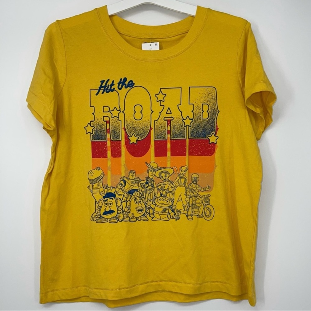 DISNEY TOY STORY "HIT THE ROAD" GRAPHIC TEE LARGE
